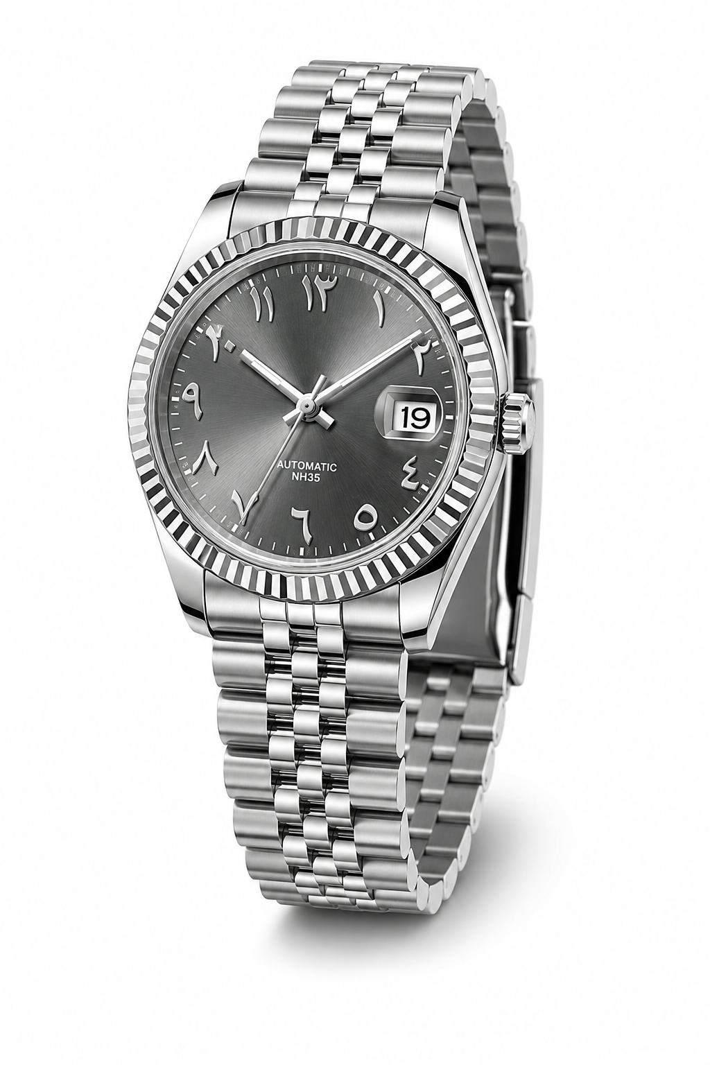 Date Just Arabic Grey David Chen iTrade