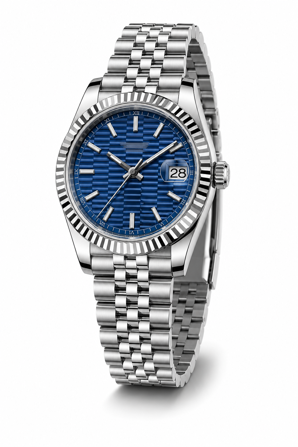 Date Just Textured Blue David Chen iTrade
