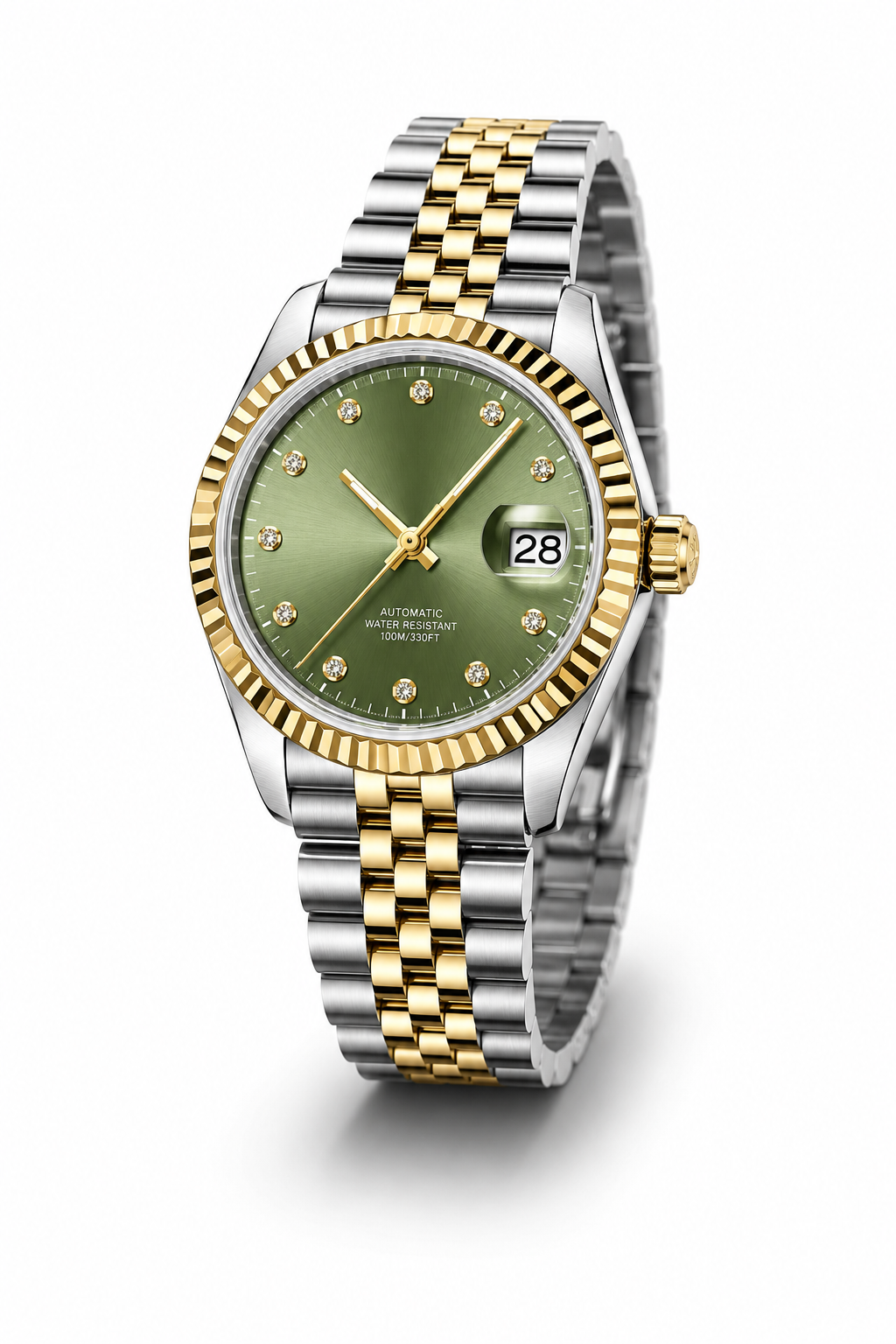 Olive Green Gold Diamond (Femme) David Chen iTrade